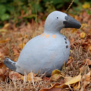 Bird Sculpture, stoneware grey