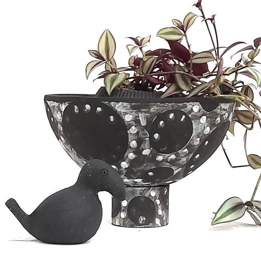 pedestal planter cool hues